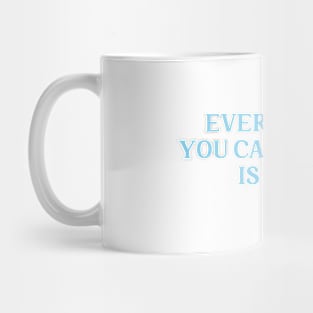 Everything you can imagine is real, blue Mug